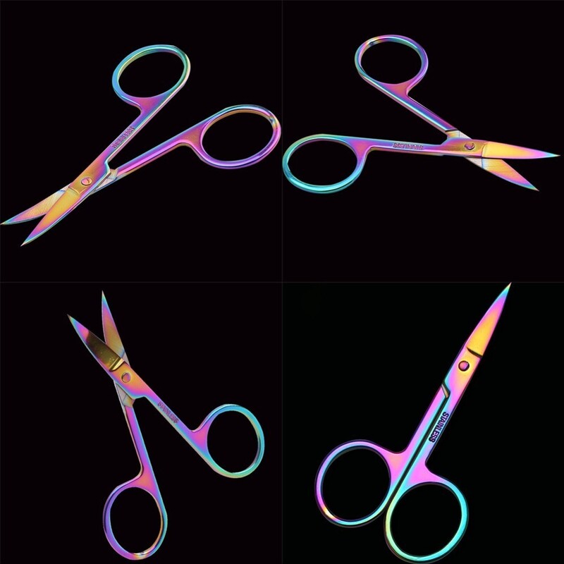 8,7cm*4,5cm Chameleon Curved Head Ψαλιδάκι Μακιγιάζ Φρυδιών Ψαλιδάκι Μακιγιάζ Προσώπου Μανικιούρ Ψαλιδάκι Εργαλείο Επιδερμίδας Νυχιών