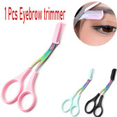 Uzacu trimmeris šķērveida nerūsējošais tērauds ar ķemmi Pārnēsājama lietošana Krāsains matu noņemšanas kopšana Formēšana skuveklis Aplauzuma piederumi