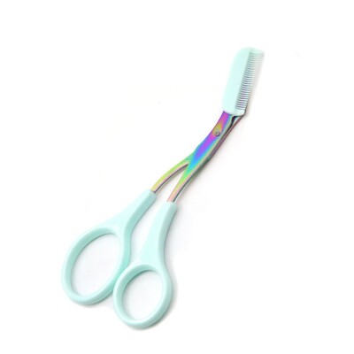 Uzacu trimmeris šķērveida nerūsējošais tērauds ar ķemmi Pārnēsājama lietošana Krāsains matu noņemšanas kopšana Formēšana skuveklis Aplauzuma piederumi