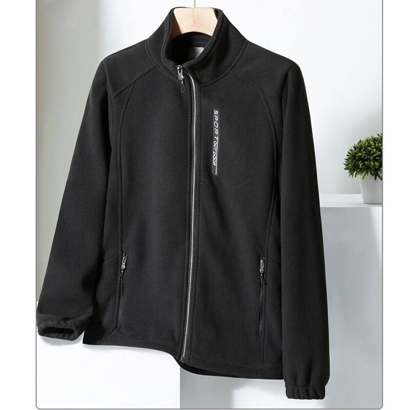 Jauni sieviešu flīsa sporta apģērbi džemperi Biezi Softshell jakas sieviešu rudens ziemas ikdienas termiski biezi vienkrāsaini mēteļi