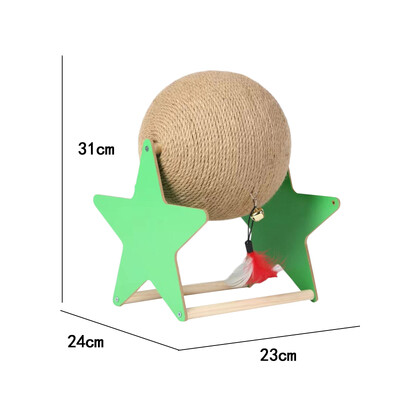 Kis macska vakaróoszlop Szizál cica Fára mászó Csiszoló Mancs Karcoló Bútorvédő Játék kismacska kisállat kellékekhez