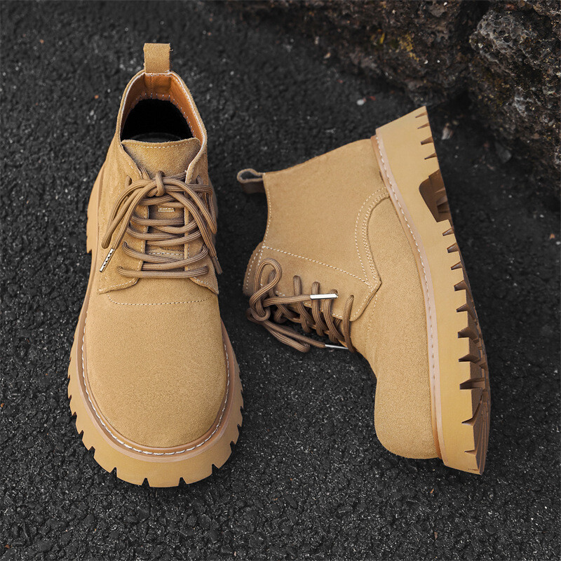 Ručno izrađene nove vintage britanske muške gležnjače, cipele od goveđe antilop kože Čizme za rad na otvorenom Poslovne Chelsea čizme