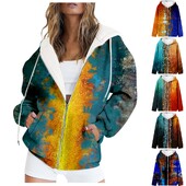 Pulovere pentru femei pentru toamnă și iarnă, pentru doamne, cu gât rotund, cu mânecă lungă, imprimeu, pentru femei, cu fermoar, tunică, jachetă din lână.