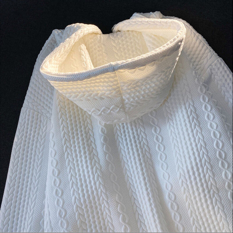 Ženski proljetni i jesenski novi kardigan s kapuljačom Modni dizajn Lazy Zipper Pocket Panel Labava ležerna svestrana majica s dugim rukavima