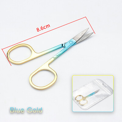 1kom Škare za obrve Trimer za trepavice Nos Lice Uklanjanje dlačica Škare za manikuru Rezanje zanoktica Kozmetički Ljepota Alati za šminkanje