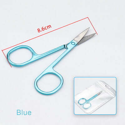 1kom Škare za obrve Trimer za trepavice Nos Lice Uklanjanje dlačica Škare za manikuru Rezanje zanoktica Kozmetički Ljepota Alati za šminkanje
