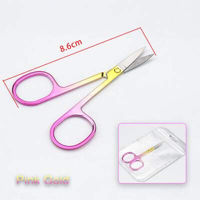 1kom Škare za obrve Trimer za trepavice Nos Lice Uklanjanje dlačica Škare za manikuru Rezanje zanoktica Kozmetički Ljepota Alati za šminkanje