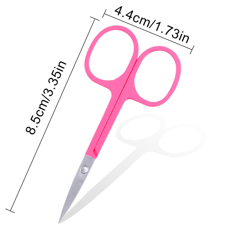 1kom Škare za obrve Trimer za trepavice Nos Lice Uklanjanje dlačica Škare za manikuru Rezanje zanoktica Kozmetički Ljepota Alati za šminkanje