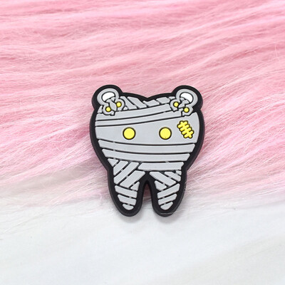 1Gb Smieklīga multfilma Mīlestības Zobu dizains PVC Emalja Piespraude Modes Personība Augļu Zobu Žetons Pin Mētelis Aksesuāri Rotaslietas