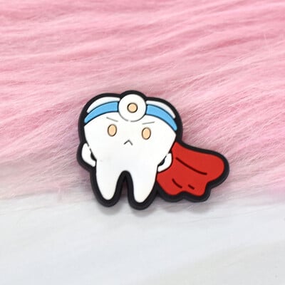 1Gb Smieklīga multfilma Mīlestības Zobu dizains PVC Emalja Piespraude Modes Personība Augļu Zobu Žetons Pin Mētelis Aksesuāri Rotaslietas