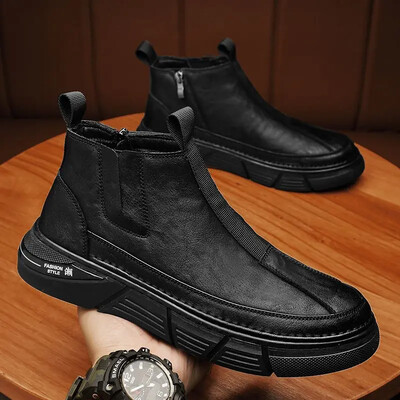 Pantofi Bărbați Cizme cu platformă pentru bărbați cu șireturi Moda retro Confortabil Casual În promoție Clasic Y2k Ofertă de înaltă calitate Preț mic