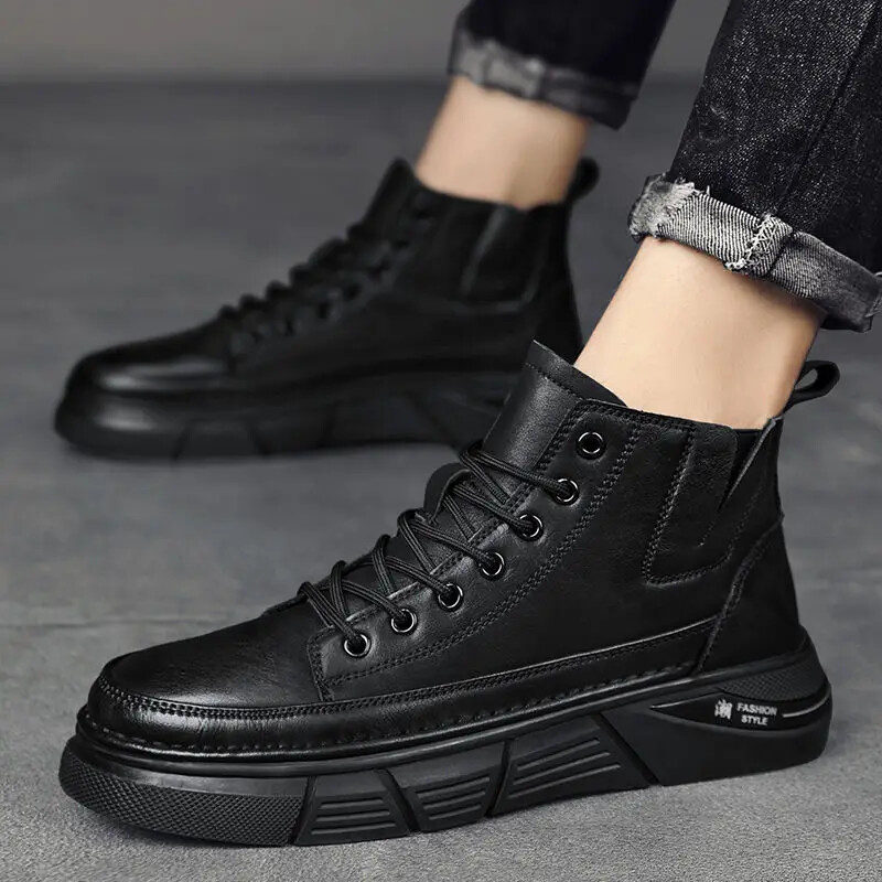 Pantofi Bărbați Cizme cu platformă pentru bărbați cu șireturi Moda retro Confortabil Casual În promoție Clasic Y2k Ofertă de înaltă calitate Preț mic