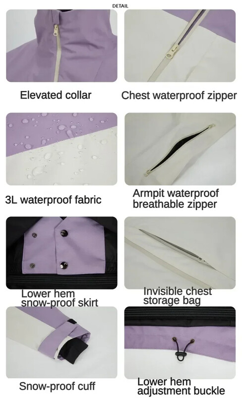 2025. gads. Vīriešu āra sporta veidi sievietēm ziemas slēpošanas jakas Snowfield siltas slēpošanas sniega drēbes, mēteļi, ūdensizturīgi snovborda kokvilnas topi