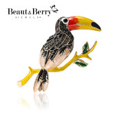 Slatki emajlirani broševi s papigama za žene, uniseks igle sa životinjama, višebojni dostupni, ležerni dodaci za zabave, darovi