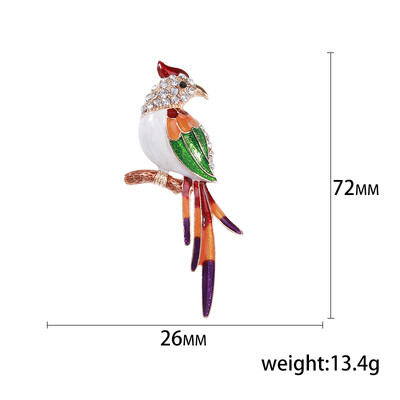 Slatki emajlirani broševi s papigama za žene, uniseks igle sa životinjama, višebojni dostupni, ležerni dodaci za zabave, darovi