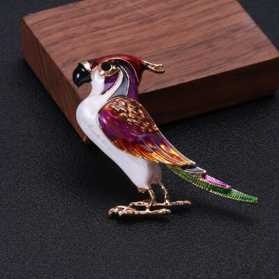 Slatki emajlirani broševi s papigama za žene, uniseks igle sa životinjama, višebojni dostupni, ležerni dodaci za zabave, darovi