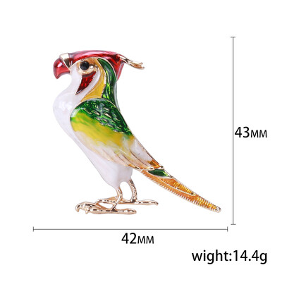Slatki emajlirani broševi s papigama za žene, uniseks igle sa životinjama, višebojni dostupni, ležerni dodaci za zabave, darovi