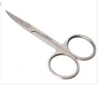 Profesionalne manikirne škare od nehrđajućeg čelika Precizno uljepšavanje zanoktica za nokte, dlake na licu, obrve, trepavice, dlake u nosu