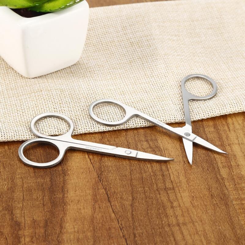 Profesionalne manikirne škare od nehrđajućeg čelika Precizno uljepšavanje zanoktica za nokte, dlake na licu, obrve, trepavice, dlake u nosu