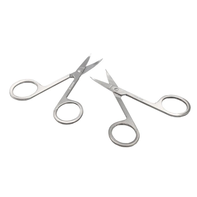 Profesionalne manikirne škare od nehrđajućeg čelika Precizno uljepšavanje zanoktica za nokte, dlake na licu, obrve, trepavice, dlake u nosu