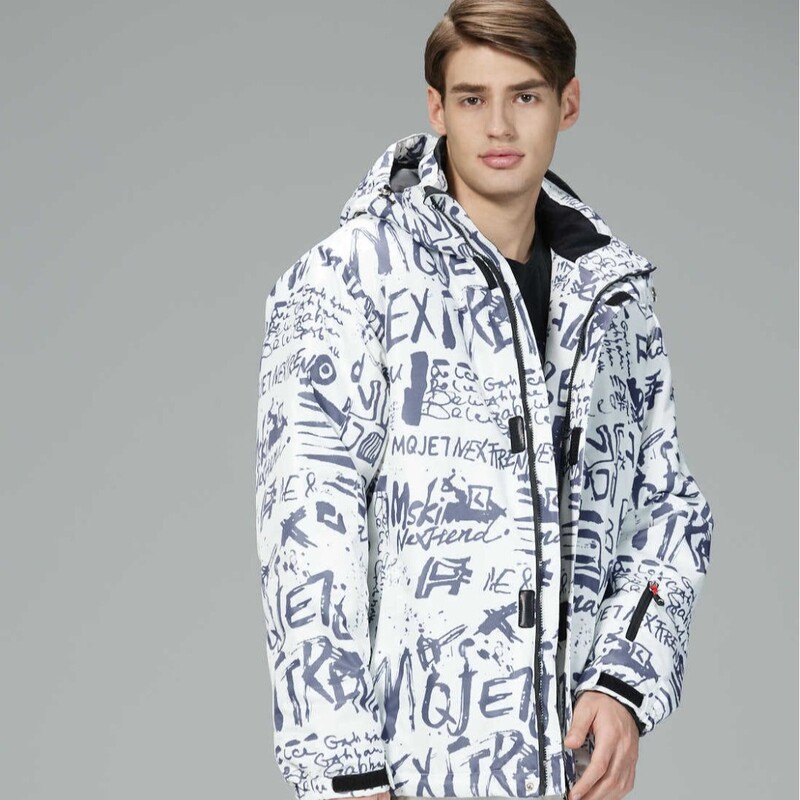 Costum de schi de culoare kaki adâncă, panou unic, masă dublă, schi îngroșat, îngrășare în aer liber și îmbrăcăminte pentru bărbați mărită