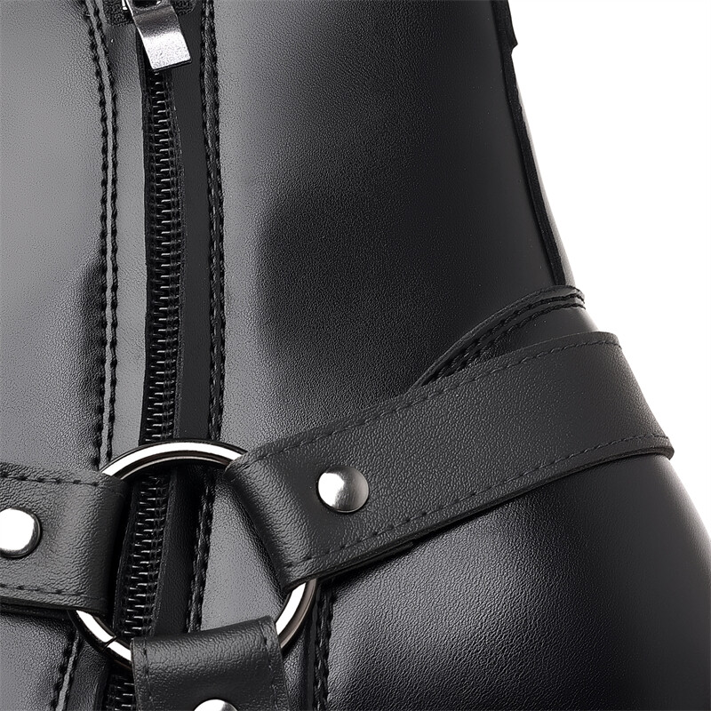 Vīrietis Chelsea puszābaki ikdienas ādas apavi Rietumu kovboju zābaki melni brūni rāvējslēdzēja kāzu biroja kleita apavi Vīriešu motocikla zābaki