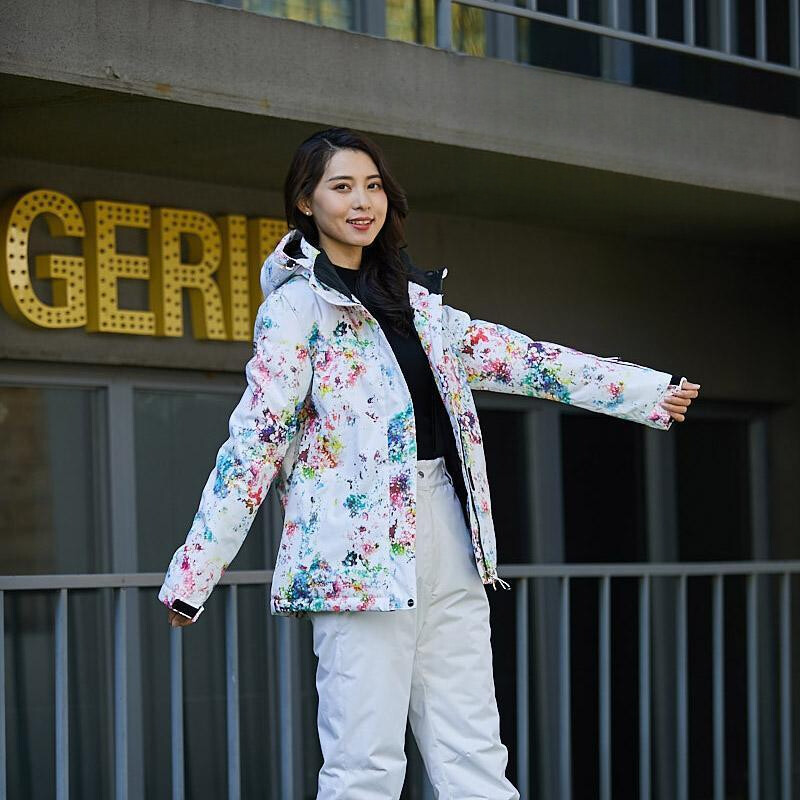 Γυναικεία στολή σκι μονή σανίδα και διπλή σανίδα ορειβατικό υπαίθριο σκι αδιάβροχη και ζεστή