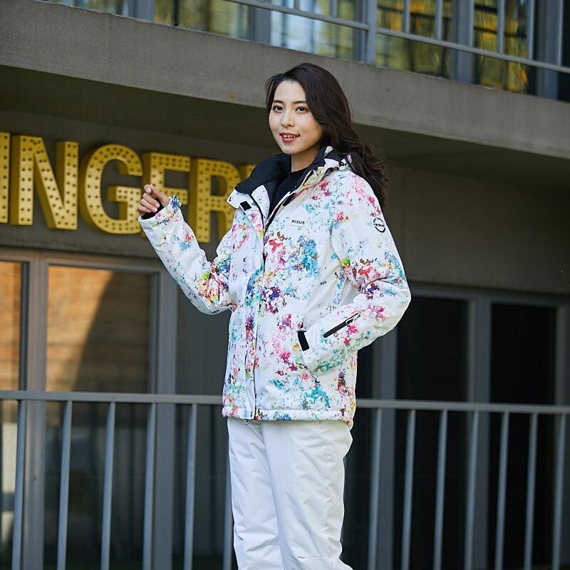 Γυναικεία στολή σκι μονή σανίδα και διπλή σανίδα ορειβατικό υπαίθριο σκι αδιάβροχη και ζεστή