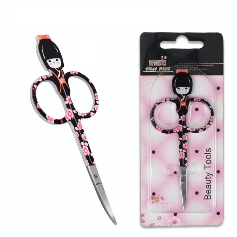 Φορητό ξυράφι φρυδιών ομαλά από ανοξείδωτο ατσάλι Πολυλειτουργικό κιτ ψεύτικων βλεφαρίδων Ανθεκτικό γυναικείο ψαλίδι φρυδιών πολλαπλών χρήσεων