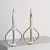 Professzionális pillangó alakú szemöldök olló - Rozsdamentes acél kutikula és orrszőrvágó arcszőrtelenítéshez