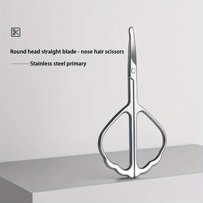 Professzionális pillangó alakú szemöldök olló - Rozsdamentes acél kutikula és orrszőrvágó arcszőrtelenítéshez
