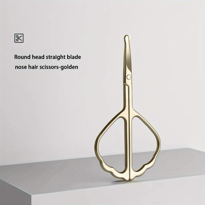 Professzionális pillangó alakú szemöldök olló - Rozsdamentes acél kutikula és orrszőrvágó arcszőrtelenítéshez