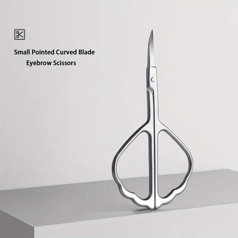 Professzionális pillangó alakú szemöldök olló - Rozsdamentes acél kutikula és orrszőrvágó arcszőrtelenítéshez