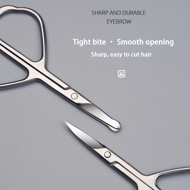 Professzionális pillangó alakú szemöldök olló - Rozsdamentes acél kutikula és orrszőrvágó arcszőrtelenítéshez