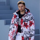 Slēpošanas kostīmu jaka ar vienu dēli un dubulto dēli, sabiezināts slēpošanai brīvā dabā, palielināts gan vīriešiem, gan sievietēm