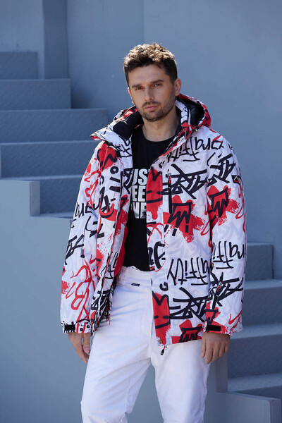 Slēpošanas kostīmu jaka ar vienu dēli un dubulto dēli, sabiezināts slēpošanai brīvā dabā, palielināts gan vīriešiem, gan sievietēm