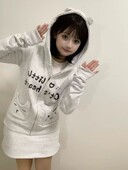 HOUZHOU Y2k Harajuku gotičke majice s kapuljačom Ženski japanski stil Kawaii Sweet Streetwear Dukserica s patentnim zatvaračem i kapuljačom, mekana djevojka