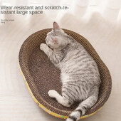 Daska za grebanje mačaka Igračke za brušenje kandži Ovalno gnijezdo za mačke otporno na habanje od valovitog papira