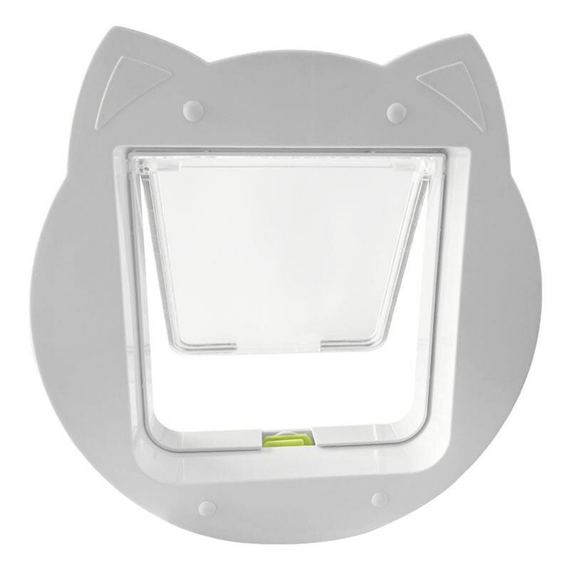 Vrata za mačke Unutarnja vrata Vrata za pse sa zaključavanjem u 4 smjera Vrata za mačke otporna na vremenske uvjete Unutarnja vrata za mačke s mačjim oblikom za vježbu