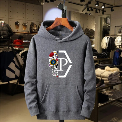 Vīriešu un sieviešu universālie sporta fitnesa sporta krekli, modernas ikdienas kapuces, modes ar garām piedurknēm, drukāts teksts