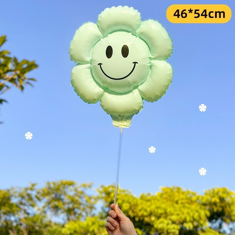 Διασημότητα δίχτυ για την επιστροφή στη σχολική σεζόν, κλιπ φωτισμού, σύρετε, μαργαρίτα, μπαλόνι, χαμογελαστό πρόσωπο, παιδικό παιχνίδι για να σπρώξετε το πάτωμα, 