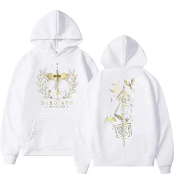 Есен Basgiath War College Fourth Wing Мъжка и дамска мода Vintage Dragon Knight Sweater Свободен пуловер Oversize Hoodie