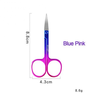 Uzacu šķērveida skropstu trimmeris sejas matu noņemšanai no nerūsējošā tērauda nagu kutikulas manikīra šķērveida skaistumkopšanas grima rīks