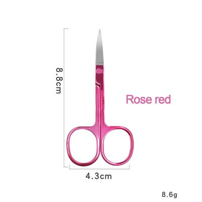 Uzacu šķērveida skropstu trimmeris sejas matu noņemšanai no nerūsējošā tērauda nagu kutikulas manikīra šķērveida skaistumkopšanas grima rīks