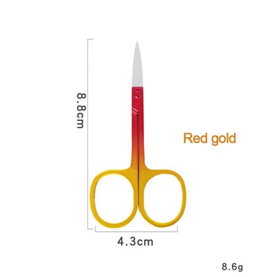 Uzacu šķērveida skropstu trimmeris sejas matu noņemšanai no nerūsējošā tērauda nagu kutikulas manikīra šķērveida skaistumkopšanas grima rīks