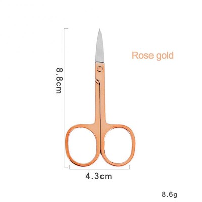 Uzacu šķērveida skropstu trimmeris sejas matu noņemšanai no nerūsējošā tērauda nagu kutikulas manikīra šķērveida skaistumkopšanas grima rīks