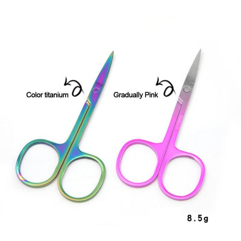 Uzacu šķērveida skropstu trimmeris sejas matu noņemšanai no nerūsējošā tērauda nagu kutikulas manikīra šķērveida skaistumkopšanas grima rīks