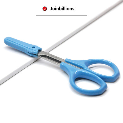 Tērauda skaistumkopšanas aplauzuma rīki uzacu kutikulas griezējs izliekts asmens sejas matu šķēres