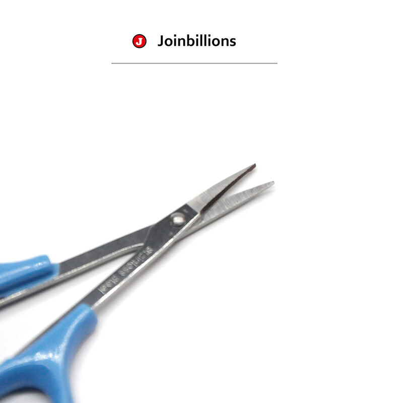 Tērauda skaistumkopšanas aplauzuma rīki uzacu kutikulas griezējs izliekts asmens sejas matu šķēres