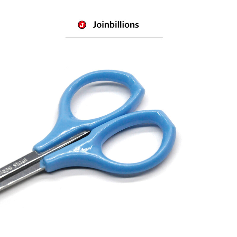 Tērauda skaistumkopšanas aplauzuma rīki uzacu kutikulas griezējs izliekts asmens sejas matu šķēres